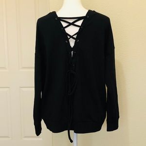 Forever 21 back strings sweatshirt